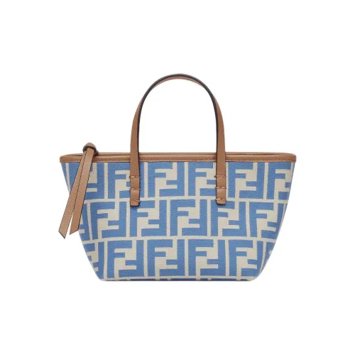 FENDI FF Calfskin Tote Bag Shopping Bag Shoulder Bag Crossbody Bag Mini Women's Light Blue