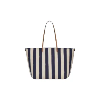 FENDI Jacquard Fabric Tote Bag, Shopping Bag, Handbag Large Size Women's Midnight Blue