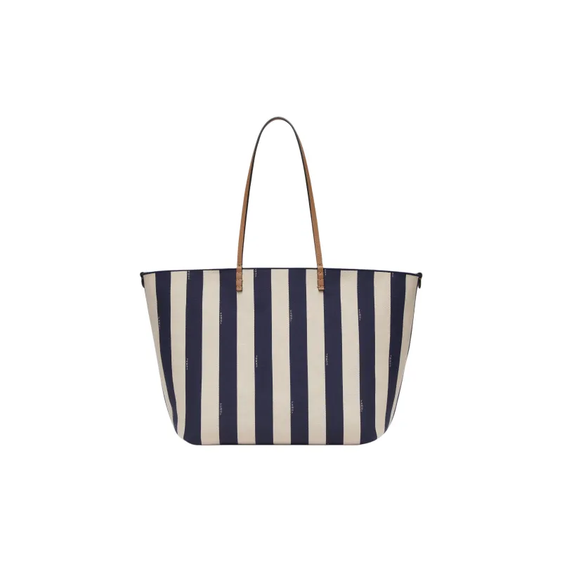 FENDI Jacquard Fabric Tote Bag, Shopping Bag, Handbag Large Size Women's Midnight Blue-0