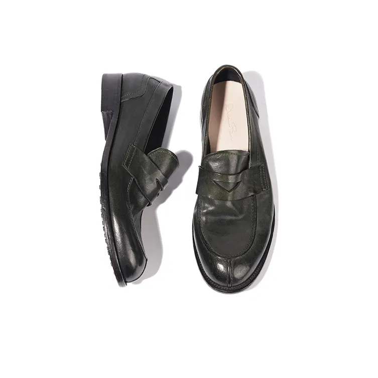 Vibram X Dreambox Loafers Men Black/Morandi Green-7