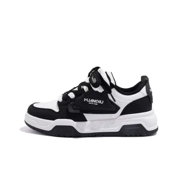 HUANQIU Year Of The Snake Limited Edition Abrasion Resistant Balance Low Top Skateboard Shoes Unisex Black