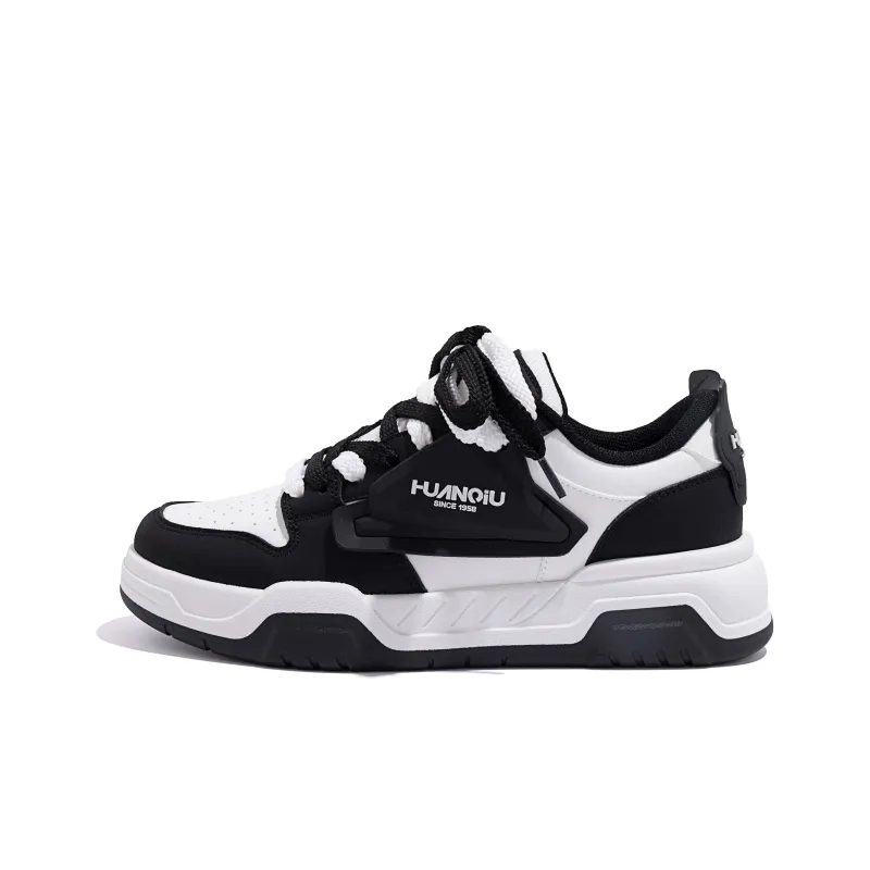 HUANQIU Year Of The Snake Limited Edition Abrasion Resistant Balance Low Top Skateboard Shoes Unisex Black-0