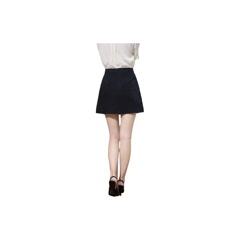 SMEN Casual Short Skirts Women's Black-1