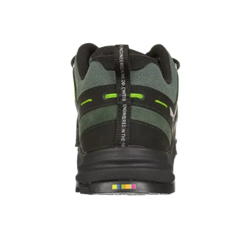 SALEWA Cushioned Anti-Slip Wear-Resistant And Water-Resistant Low-Top Trekking Shoes Men's Green Black-3