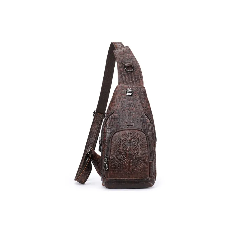 DOSRFINI Cow Leather Crossbody Sling Bag Men's-0