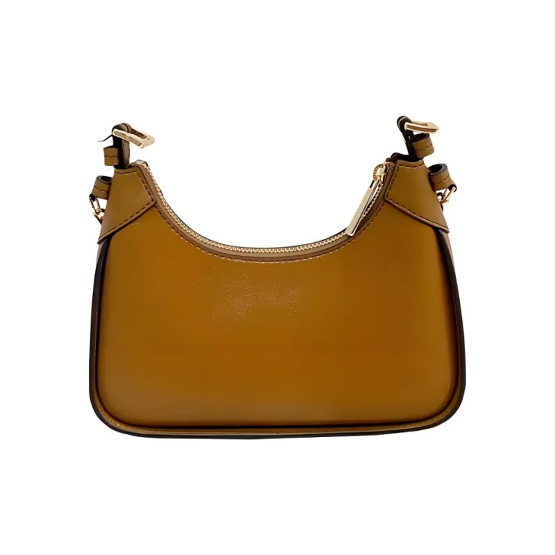 MICHAEL KORS Wilma Leather Shoulder Bag, Crossbody Bag Women's Olive Brown-3