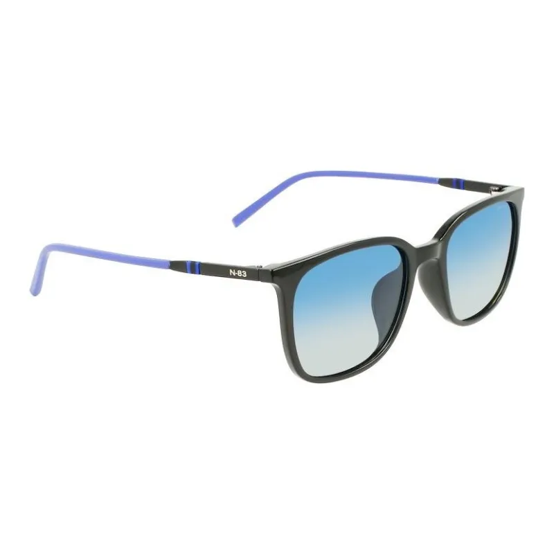NAUTICA Metal Square Sunglasses Unisex Black-2