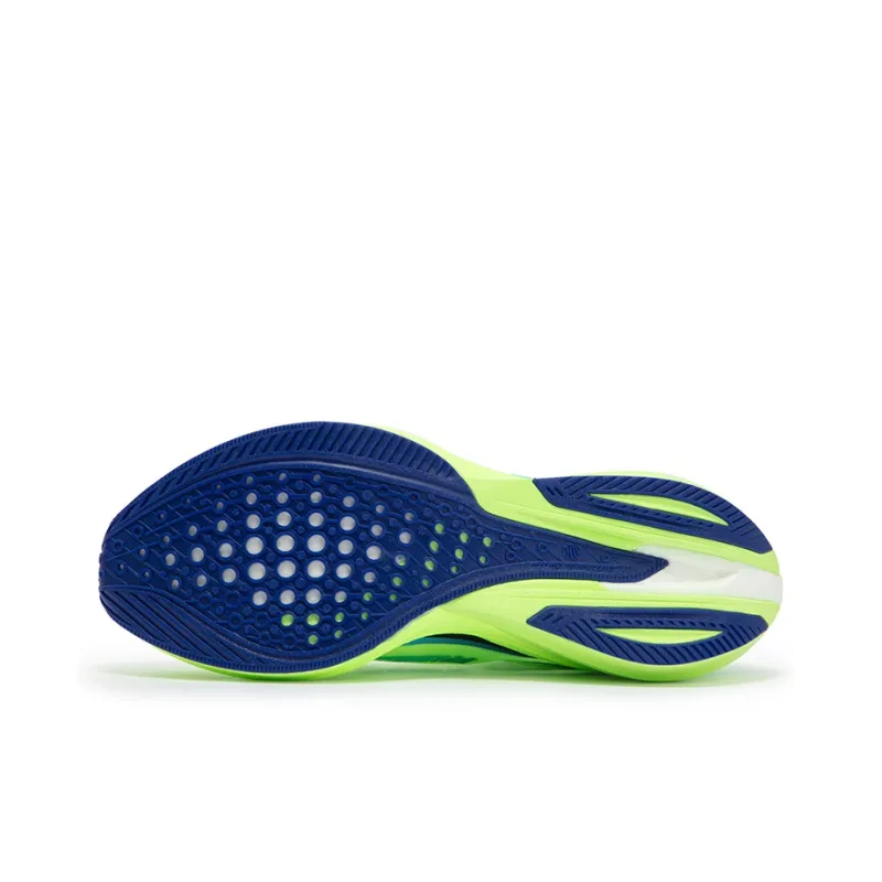 361° Cushioning Breathable Low Top Sprint Running Shoes Men's Green Blue-4