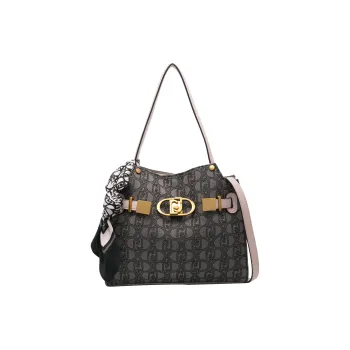 LIU JO Monogram-jacquard Denim Tote Bag