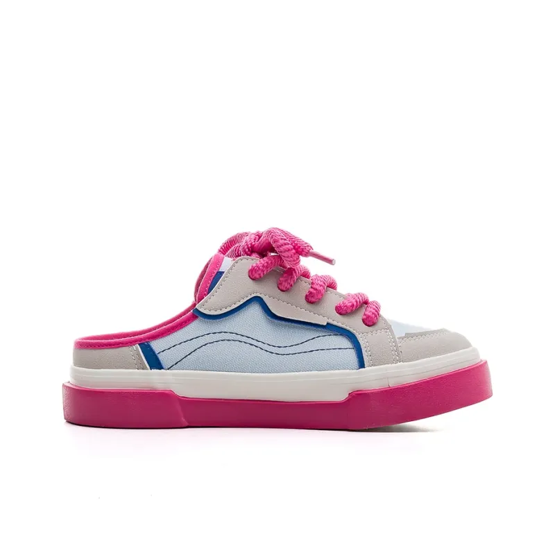Warrior Warrior Non slip Lightweight Low Top Canvas Shoes Women's Light Blue Gray-1
