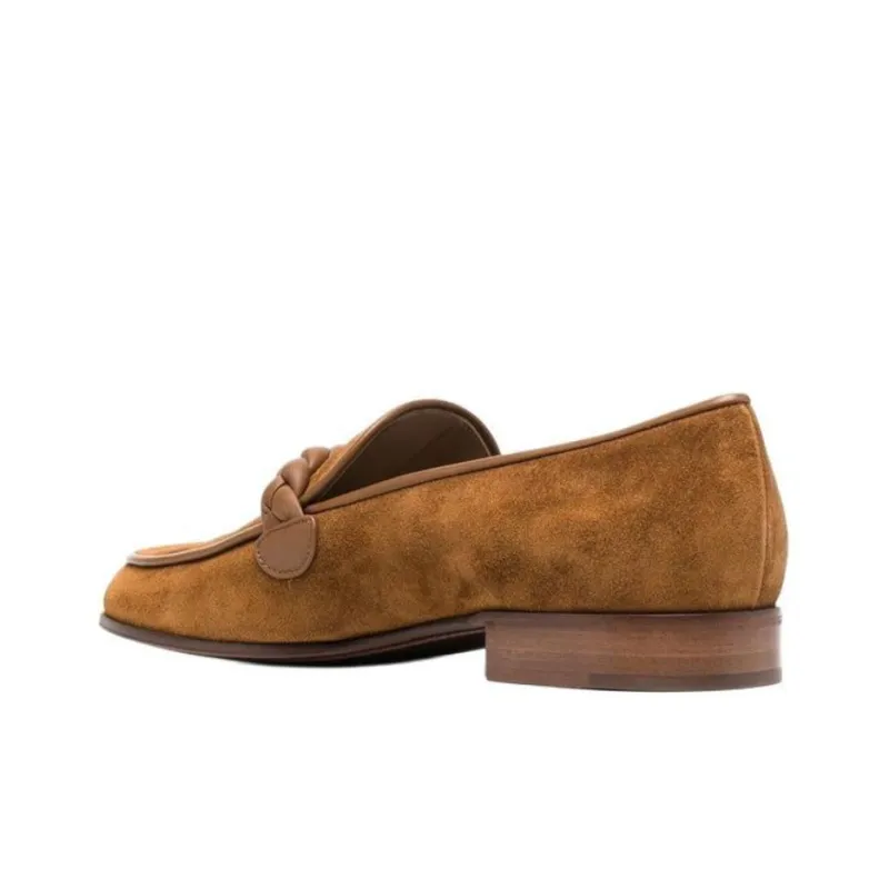 GIANVITO ROSSI Massimo Loafers Men's Chestnut Brown-4
