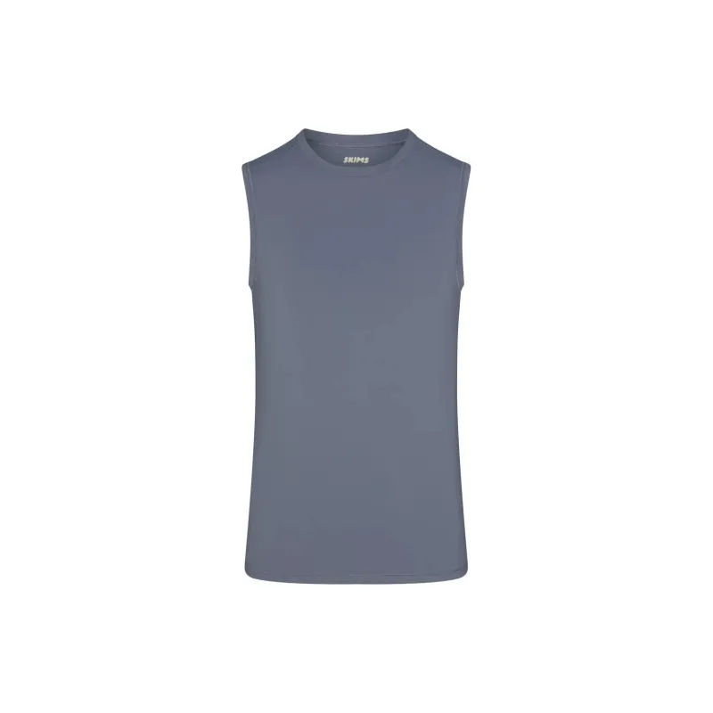 SKIMS SPORT MENS MUSCLE TANK Tank Tops Men's STEEL BLUE/Steel Blue-0