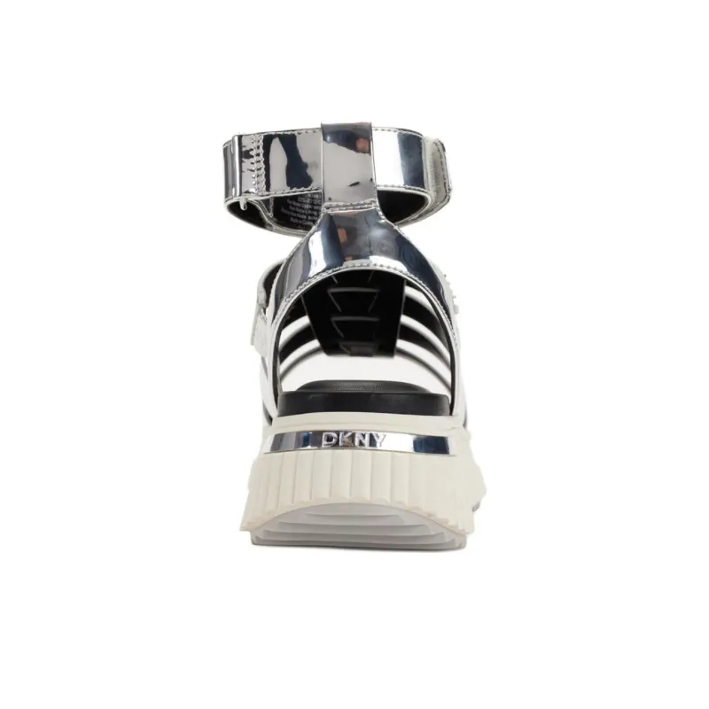 DKNY Beach Sandals 5cm Women's Silver-3