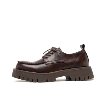 WEISHIBANGWEI Casual Shoes Men's Dark Brown