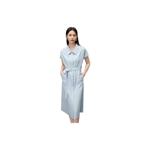 SENTUBILA Short-Sleeved Dresses Women's Light Blue