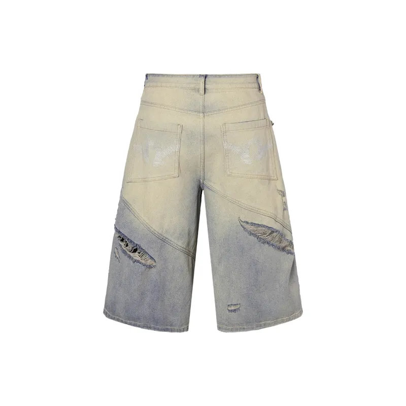 ROCAWEAR Denim Shorts Unisex Light Blue-1