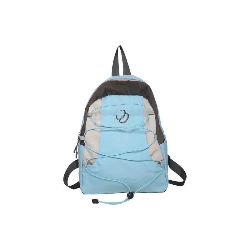 Alcohol Dragon Nylon Backpack Regular Unisex Green/Blue/Gray-4
