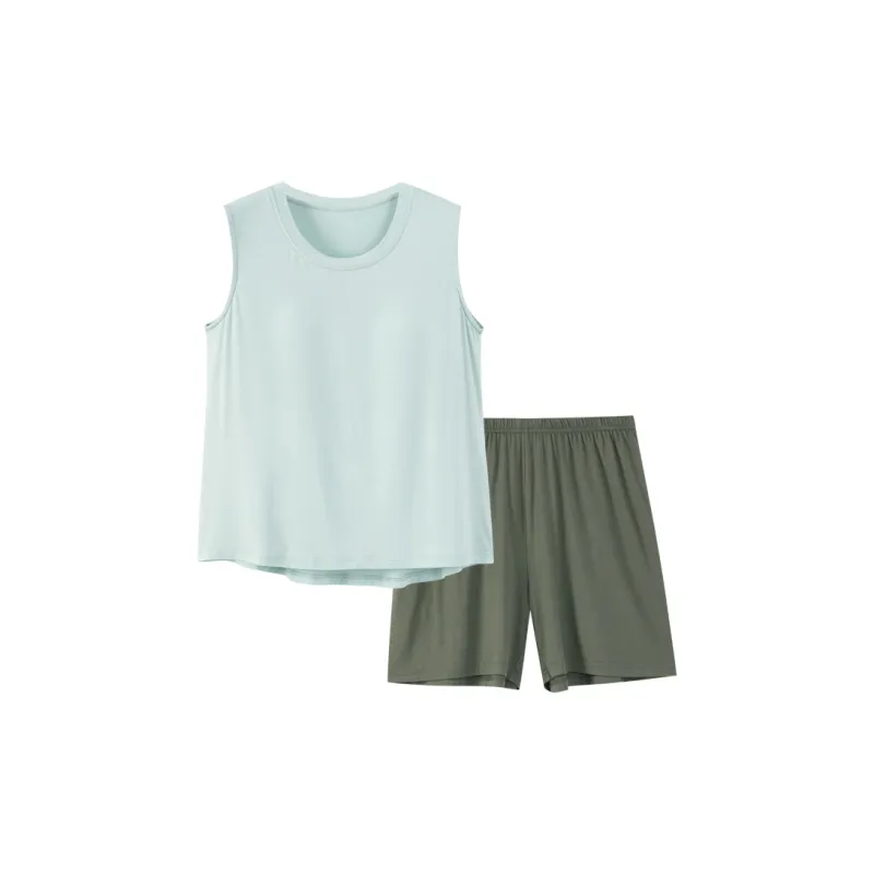 MADALLO Pajama Set Women's Light Cyan-0