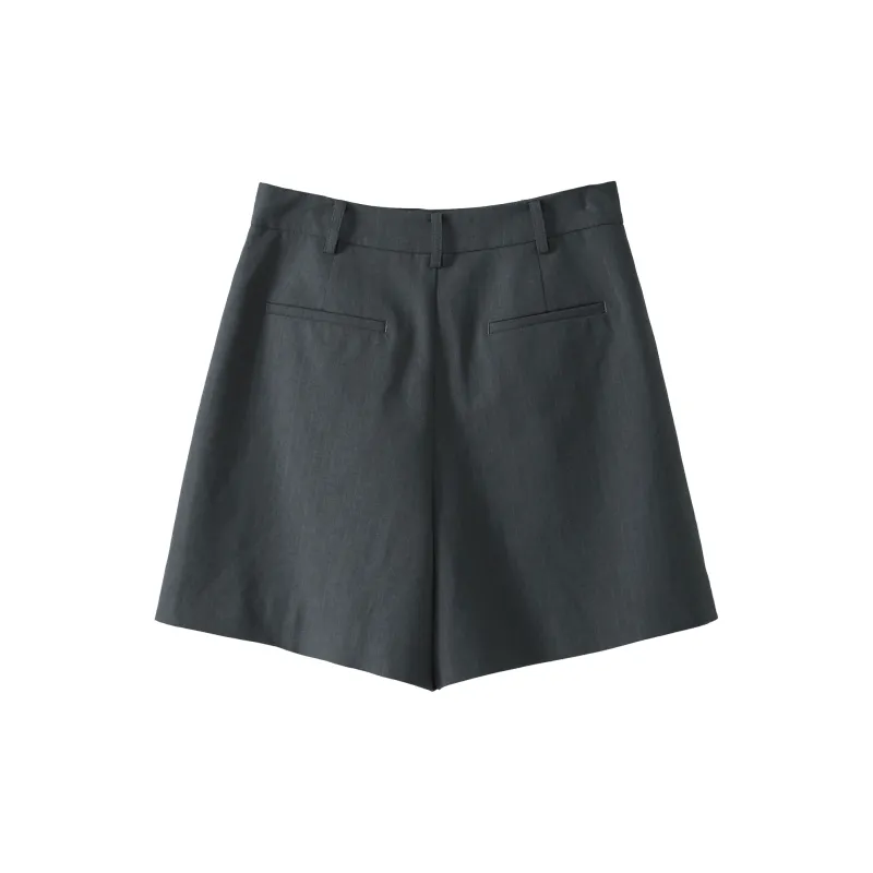 Fstudio Casual Suit Shorts Women's Gray-1
