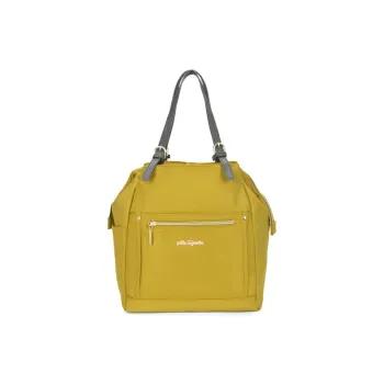 MISZAPATOS High-quality Fabric Backpack Women's Yellow/Cyan/Ivory/Black/Blue