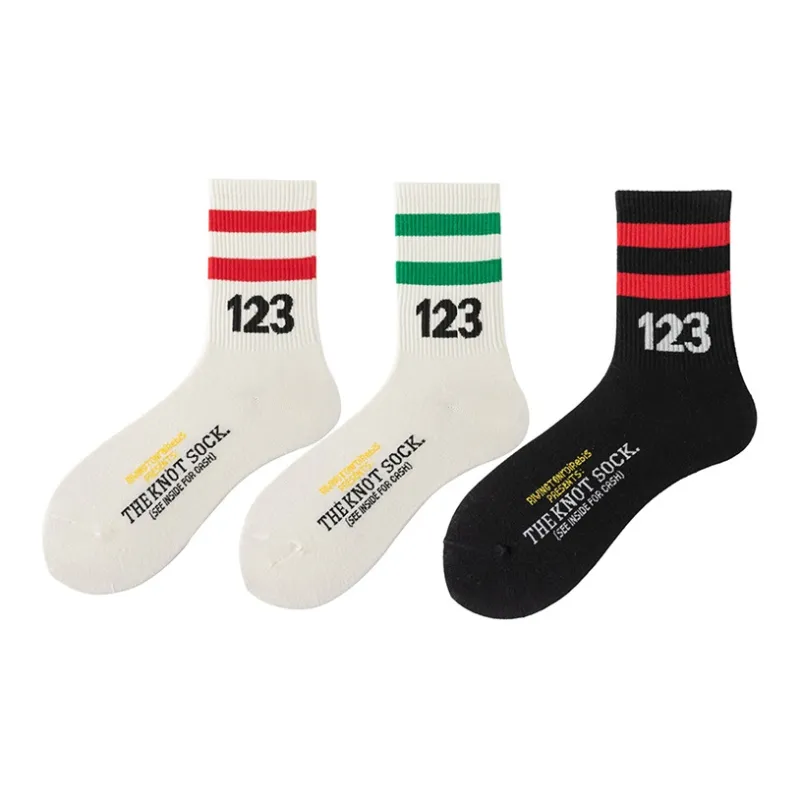 Xiangdada Mid Calf Socks Women's 3 Pack-0