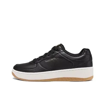 Skechers Court Classics Cushioning Lightweight Support Low Top Skateboard Shoes Women's Black