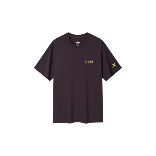 XTEP T-Shirts Unisex Plum Color