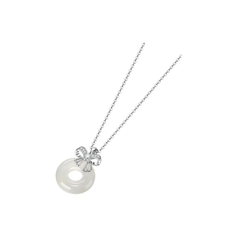 Misongma Chalcedony New Chinese Style Sweet Style Vintage Collarbone Chain Women's-1