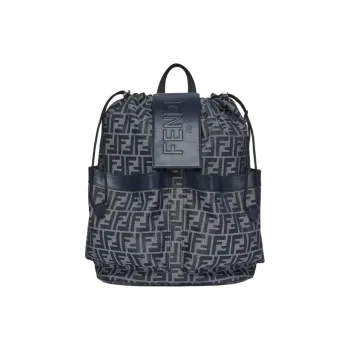 FENDI Polyester Backpack Medium Size Men's Blue
