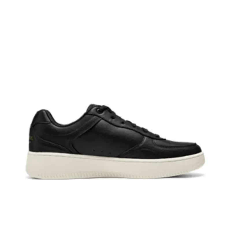 Skechers Court Classics Breathable Support Low Top Skateboard Shoes Men's Black White-1