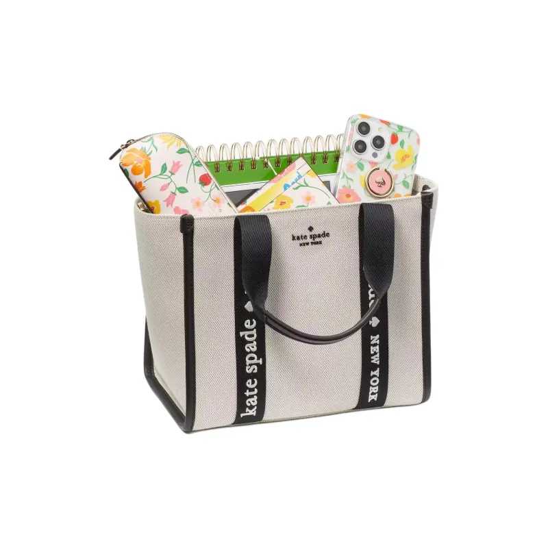 Kate Spade Canvas Bag Shoulder Bag Crossbody Bag Handbag Small Size Women's Black-4