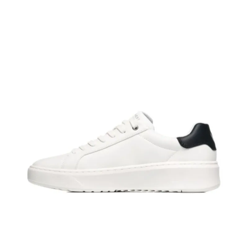 Skechers Street Cushioning Wear Resistant Low Top Skateboard Shoes Men's White-0
