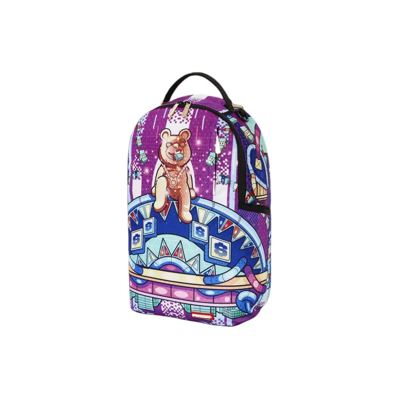 SPRAYGROUND Polyester Backpack Unisex Purple-2