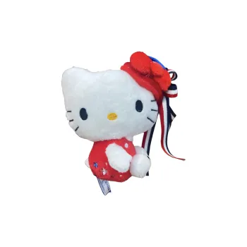 Sanrio Japan Sanrio Kitty 50th Anniversary, Red Kitty Dolls Plush Pendant Small Size Tall