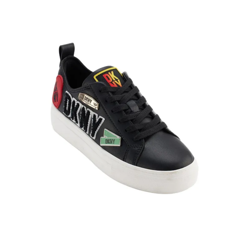 DKNY Low-Top Skateboard Shoes Women's Black-2