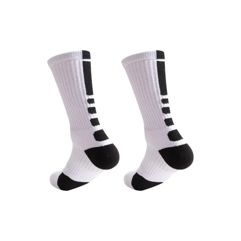 Brute Rabbit Basketball Socks Men's 1 Pack White Black-2
