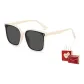 Beige Frame with Gray Lens+Present Box (TY0059-2LW)
