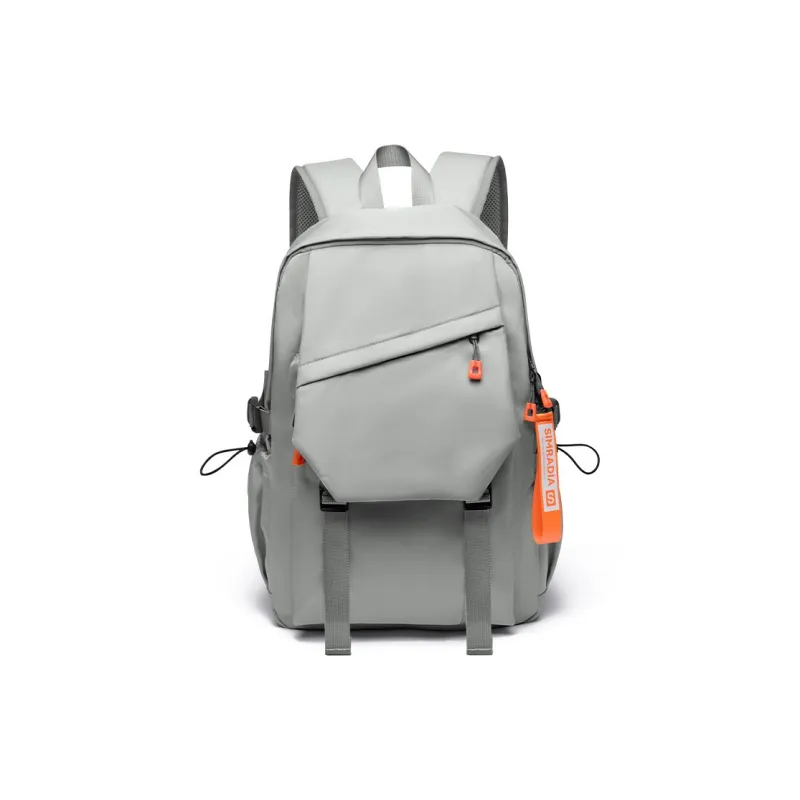 MOYYI Oxford Backpack Large Size Unisex Gray/Black-1