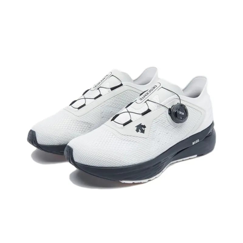 DESCENTE RUNNING Anti-Slip And Wear-Resistant Lightweight Low-Top Running Shoes Men's White-2