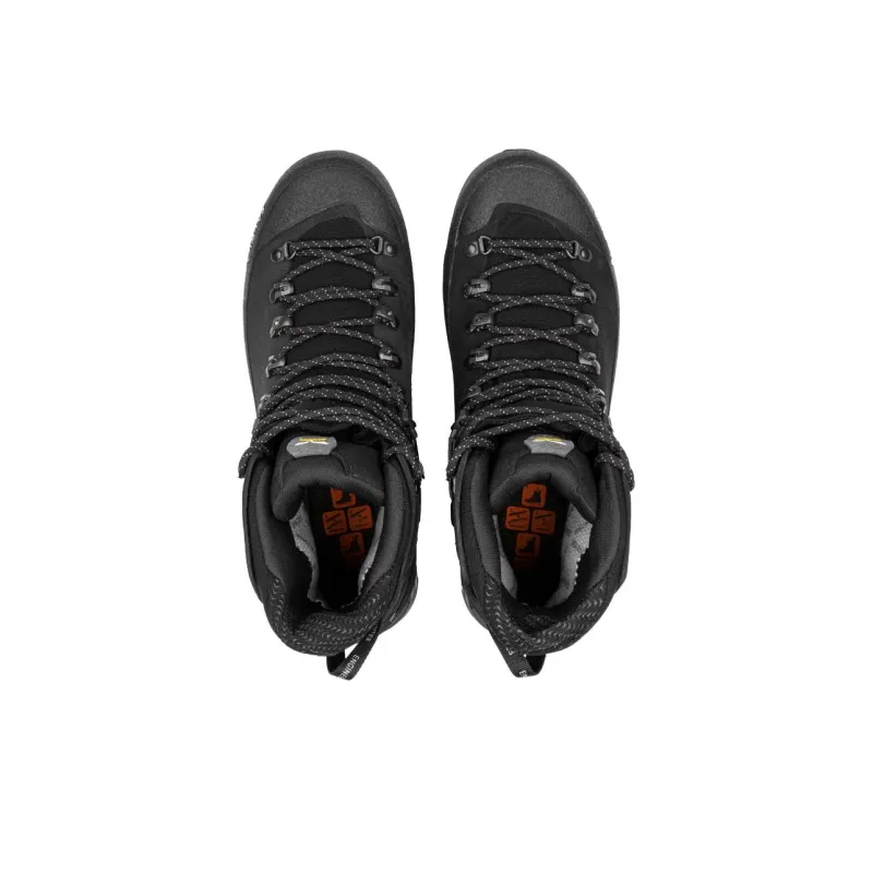 SALEWA ORTLES ASCENT MID GORE-TEX Anti-Slip And Wear-Resistant Water-Resistant High-Top Trekking Shoes Men's Black-3