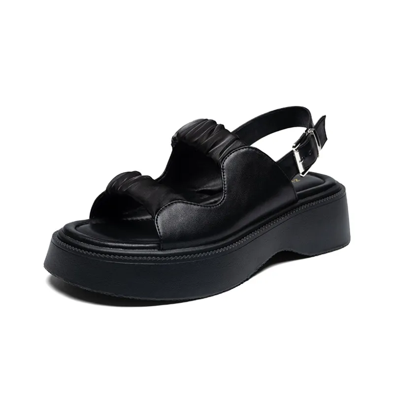 ZHR Strap Sandals 4.5cm Women's Beige-10