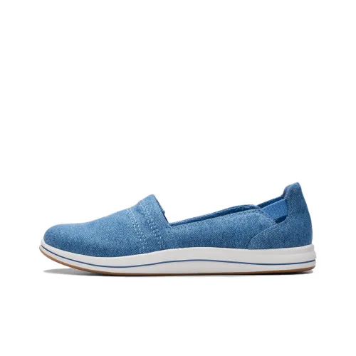 Clarks Casual Shoes Women's Low-Top Denim Blue