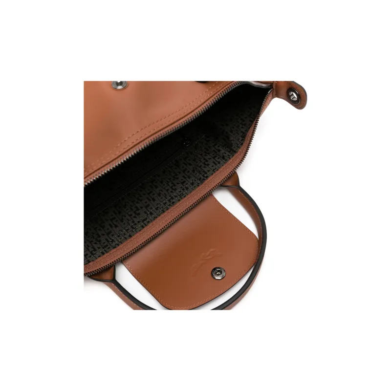 LONGCHAMP Le Pliage Xtra Cow Leather Dumpling Bag, One Shoulder Handbag Small Size Women's Brandy-2