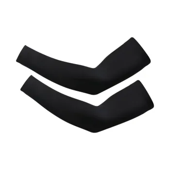 NAILEKESI Riding Equipment Cycling Arm Warmers Outdoor Sports Unisex Polyamide+Elastane Black
