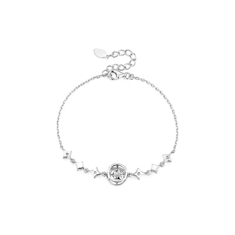 KADER 925 Sterling Silver Bracelets Women's Silver White, Festival Gift, Box Good Luck-2