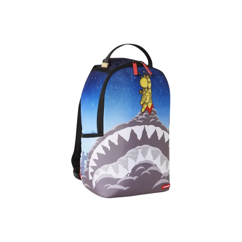 SPRAYGROUND Fabric Backpack Mini Unisex Gray Blue-2