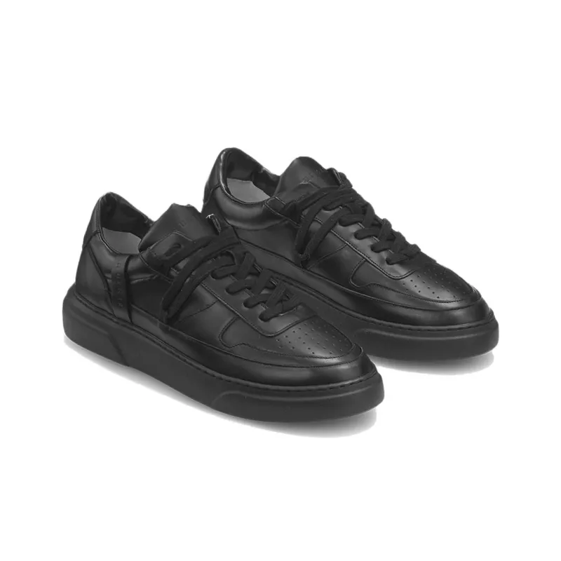 Inuikii Leo 855 Low-Top Skateboard Shoes Men's Black-2