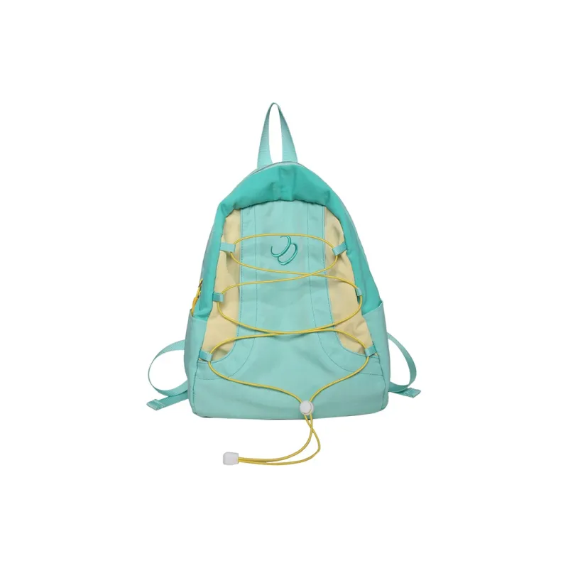 Alcohol Dragon Nylon Backpack Regular Unisex Green/Blue/Gray-0