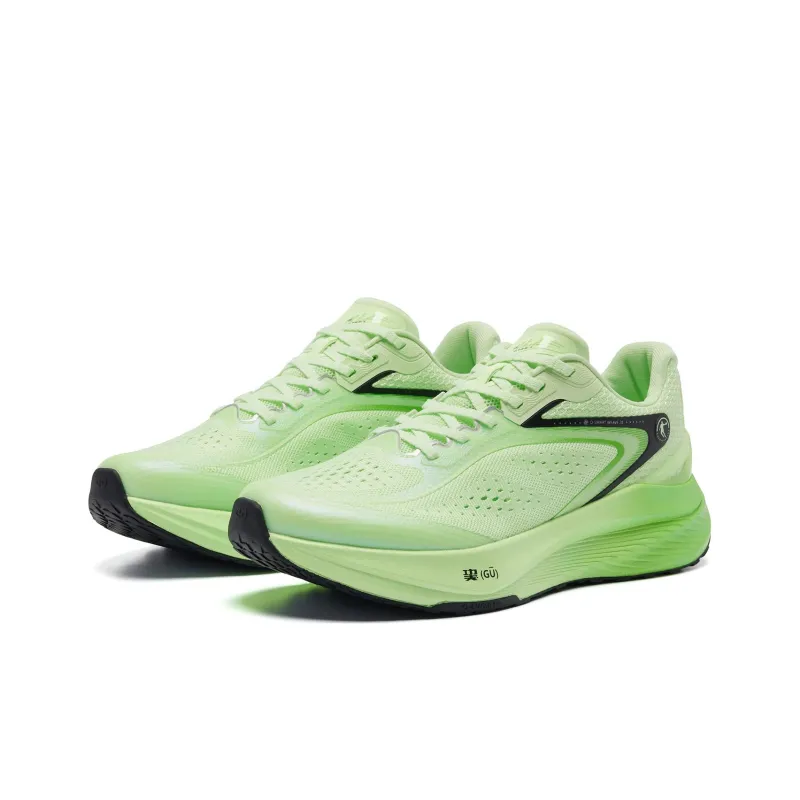 QIAODAN Shadow 1.0 Running Shoes Men Low Top Seagull Cyan/Black-2