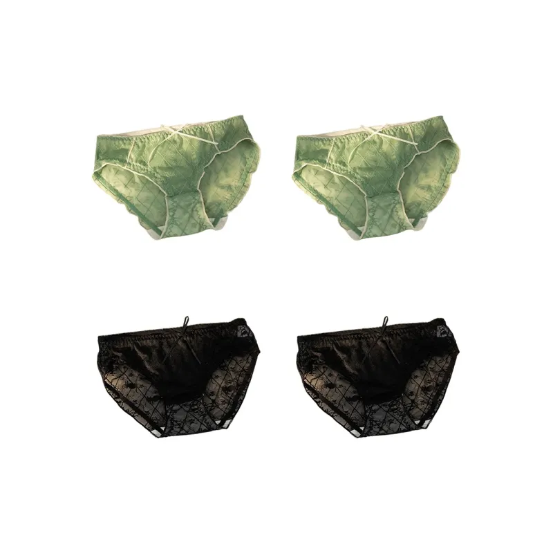 Flowers In Water Underpants Women's 4 Pack-16